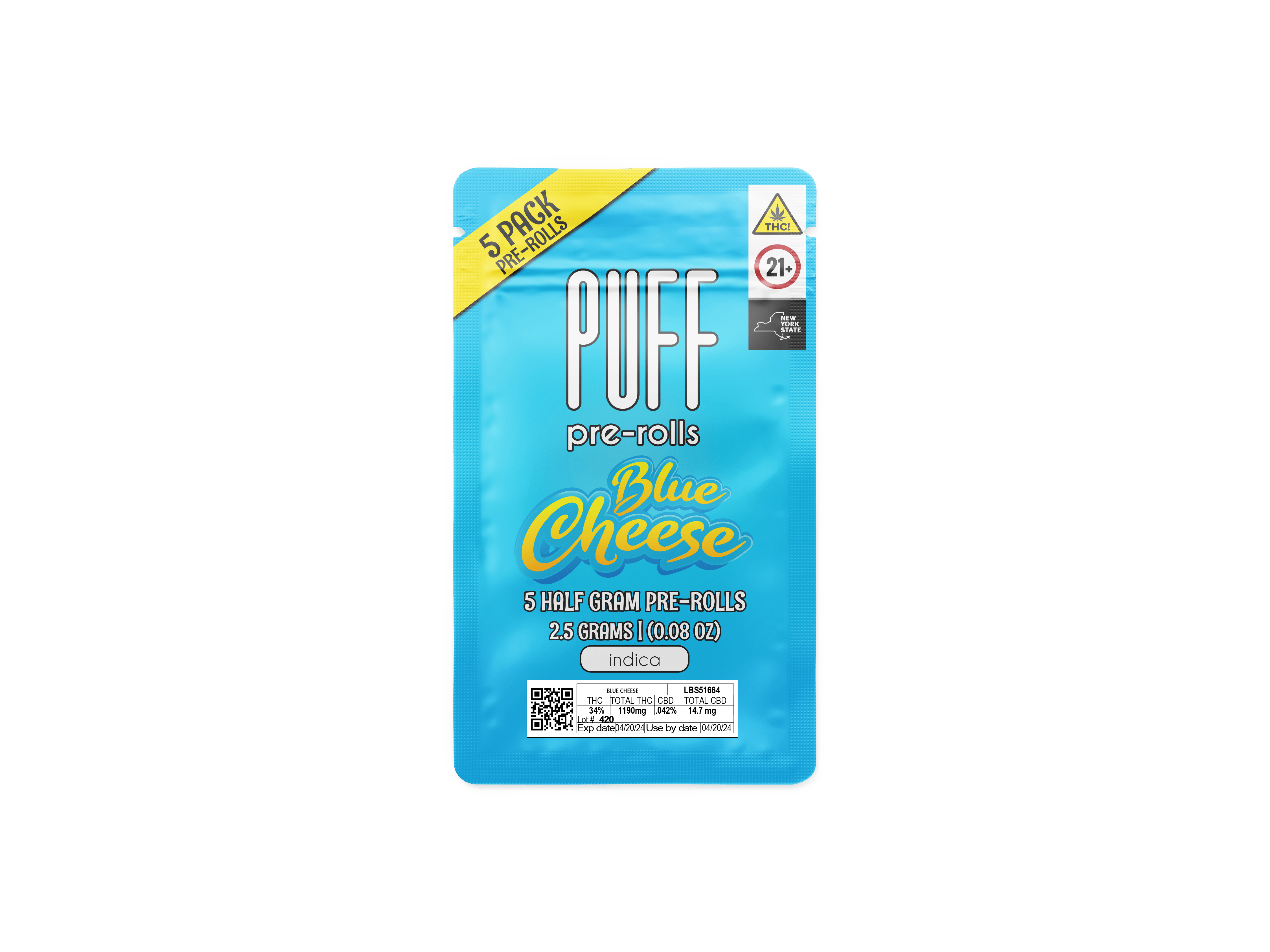 Blue Cheese | Pre-Rolls | .5g | 5pk