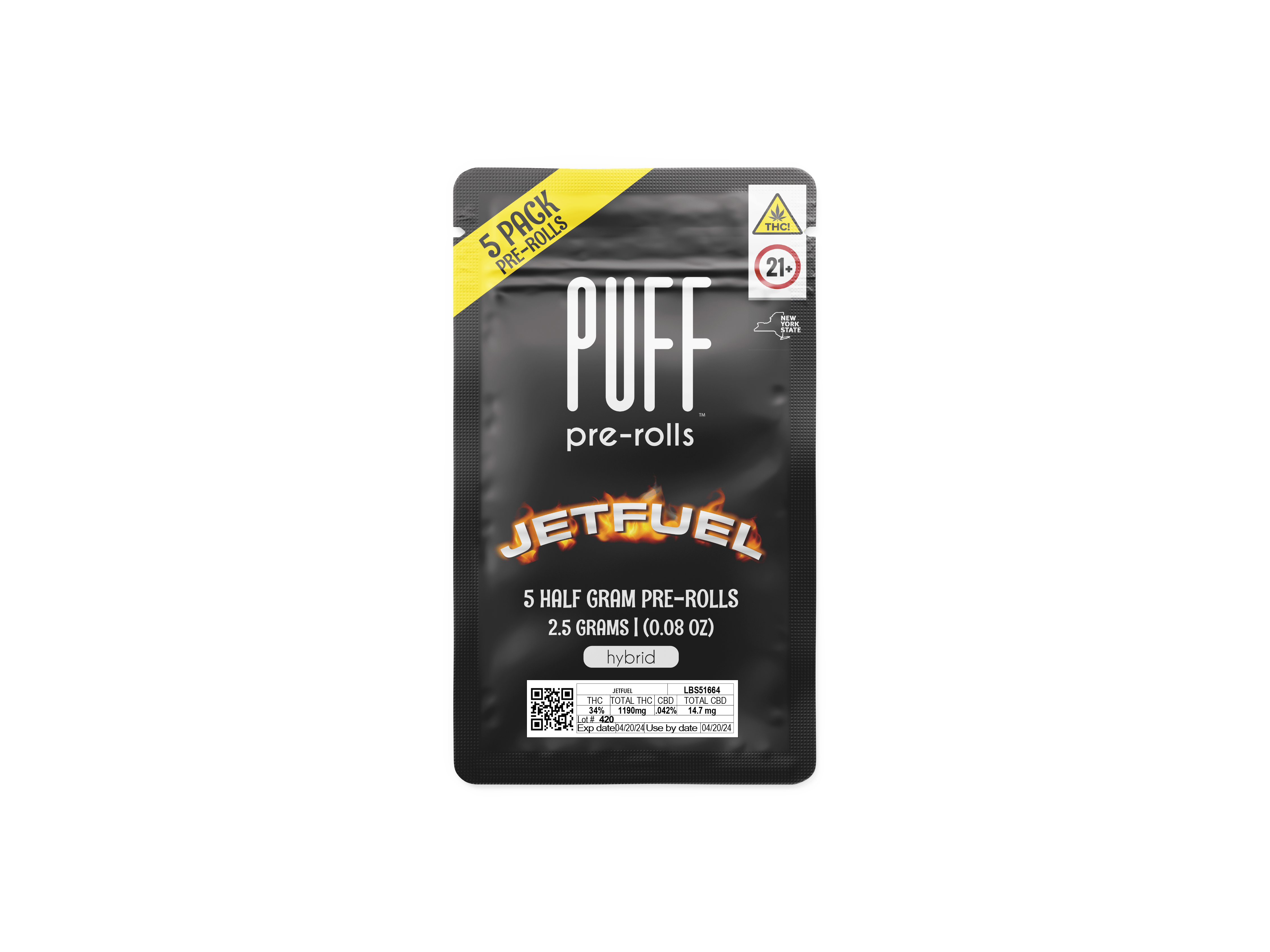 Jet Fuel | Pre-Rolls | .5g | 5pk
