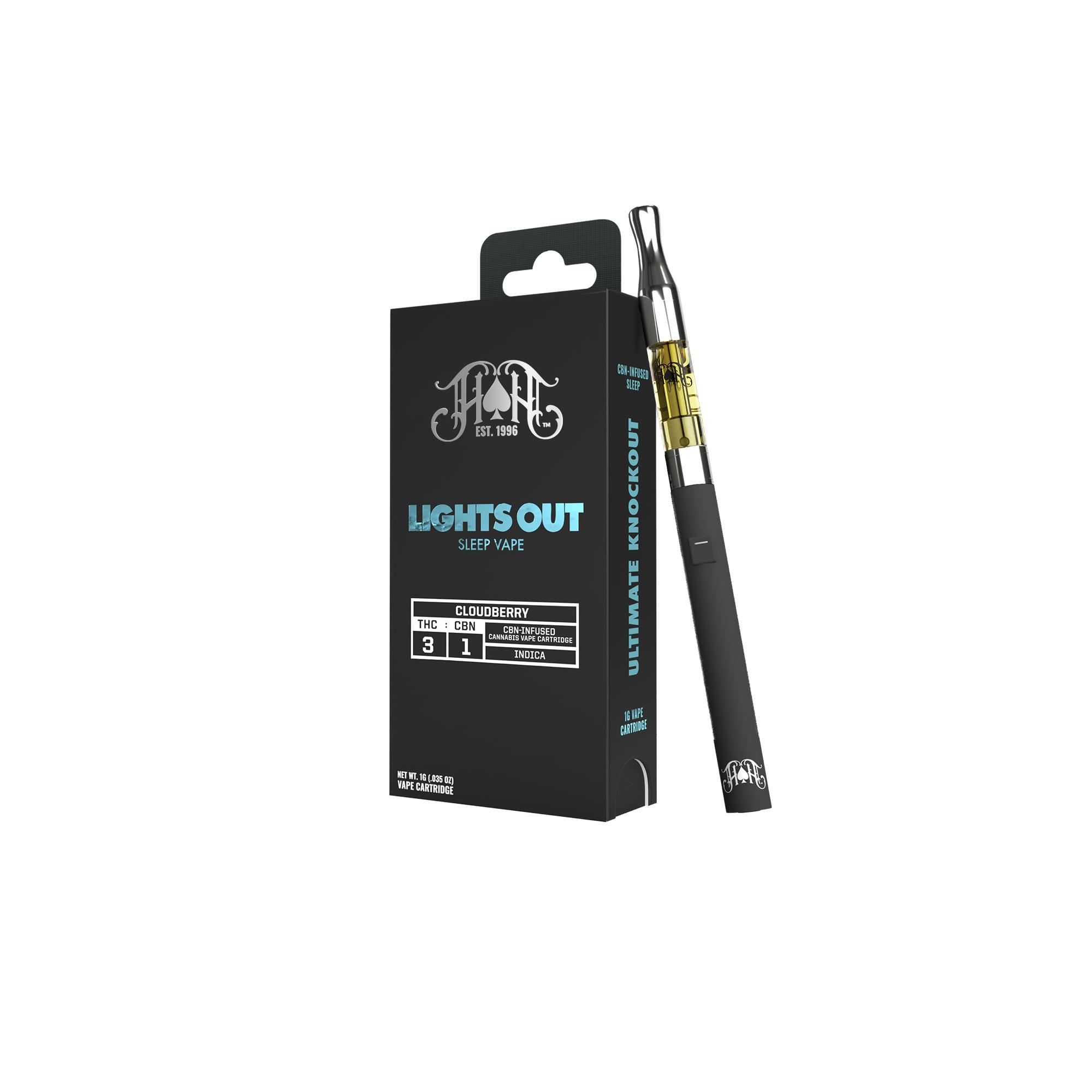 Lights Out | Cloudberry | Vape Cartridge | 1g