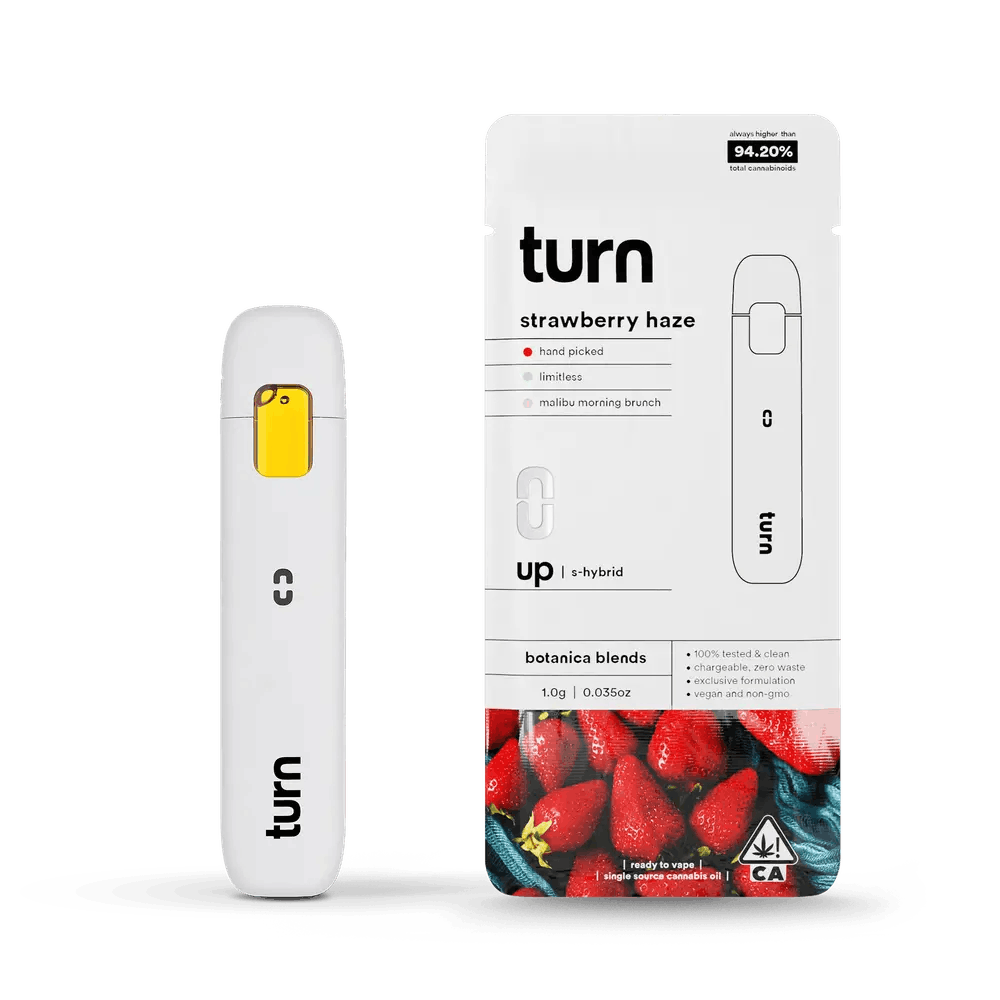 Turn | Strawberry Haze | AIO Vape | 1g - 1g | Vaporizers | Turn