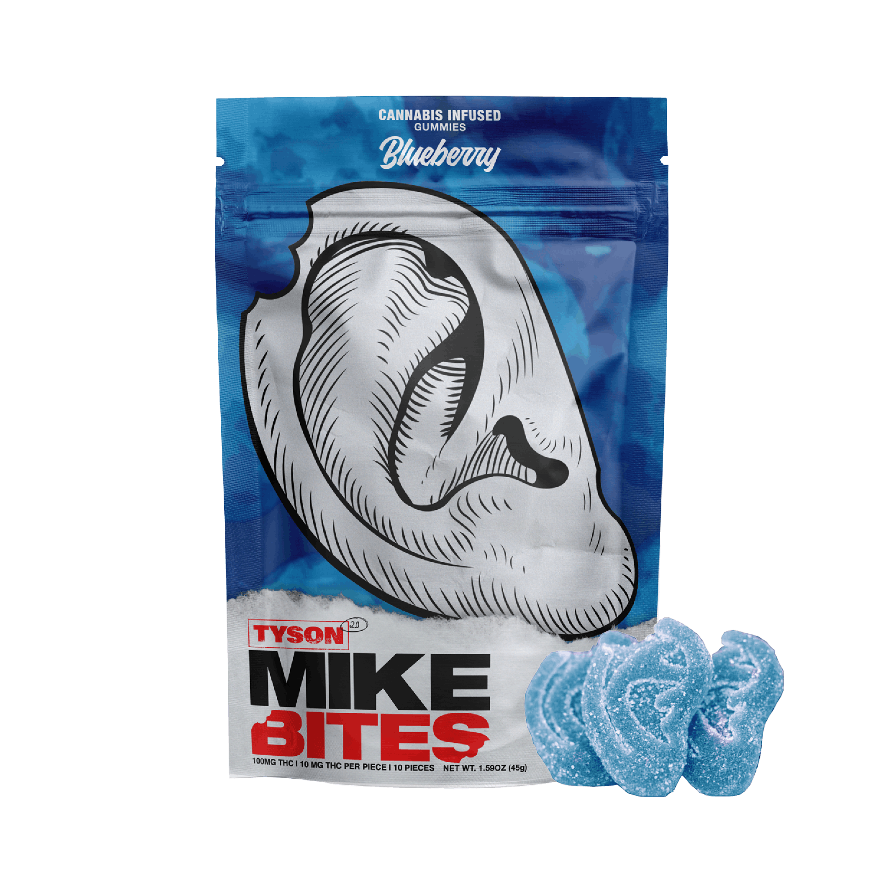 Mike Bites | Blueberry | Gummies | 10mg | 10ct