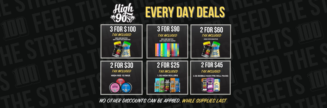 Everyday HIGH 90s Deals