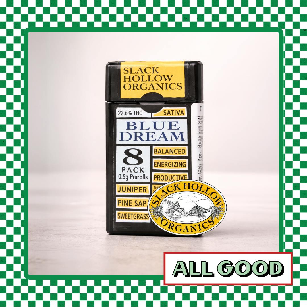 Slack Hollow | Blue Dream | 8pk Prerolls | SatHyb | 4g