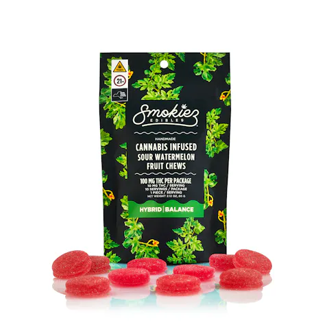 Smokiez - Sour Watermelon - 10pk - 100mg