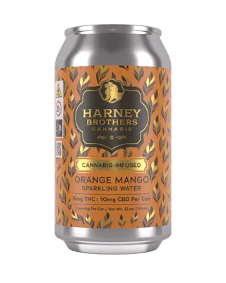 Harney Brothers Cannabis - Orange Mango Seltzer 1:1 THC:CBD - 10mg