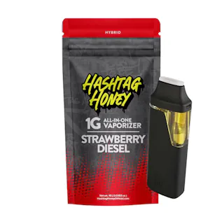 Hashtag Honey - Strawberry Diesel - Disposable Vape - 1g