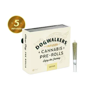 Dogwalkers - Sour Diesel (Indoor) - Diamond Infused 5pk - .45g