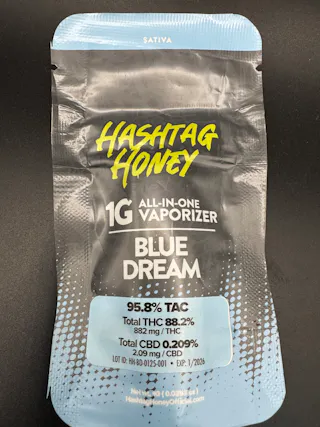 Hashtag Honey - Blue Dream - Disposable Vape - 1g
