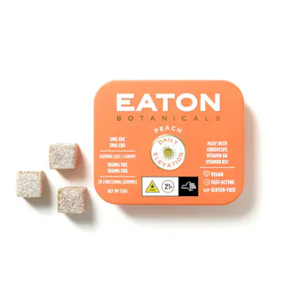 Eaton Botanicals - Peach Daily Elevation - 1:1 THC:CBG - 20pk - 100mg