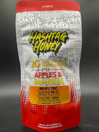 Hashtag Honey - Apples & Bananas - Disposable Vape - 2g