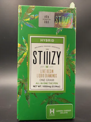 Stiiizy - Lemon Cherry Gelato - Live Resin Liquid Diamonds - Disposable Vape - 1g