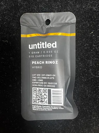 Untitled - Peach Ringz - Vape Cartridge - 1g