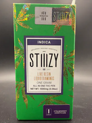 Stiiizy - Strawberry Shortcake - Live Resin Liquid Diamonds - Disposable Vape - 1g