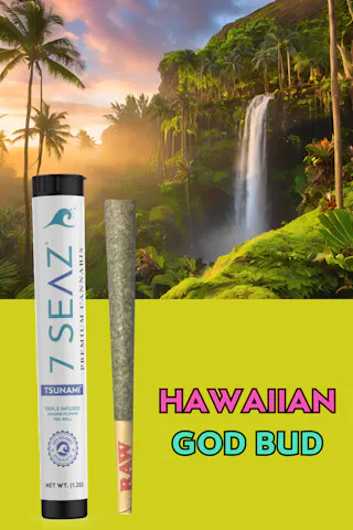 7Seaz - Tsunami - Hawaiian God Bud (Indoor) - Infused - 1.2g