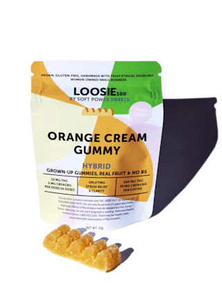 Soft Power Sweets - Loosie Orange Cream Gummy 5:1 THC:CBD:CBG - 100mg