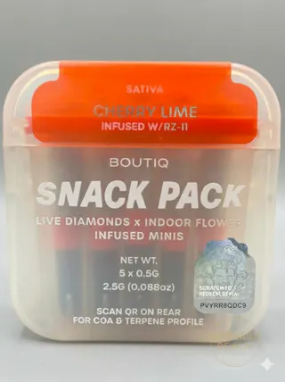 Boutiq – Cherry Lime / RZ-11 (Indoor) - Diamond Infused 5pk - .5g