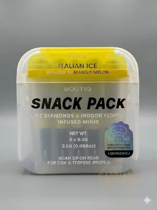 Boutiq – Italian Ice / Mango Melon (Indoor) - Diamond Infused 5pk - .5g