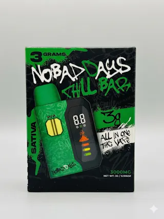 No Bad Days - Lemon Sour Diesel - Disposable Vape - 3g