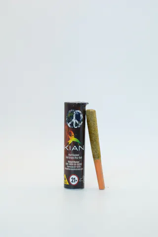 Kian - Tye-Dye Taxi - Kief Coated  Preroll - .5g