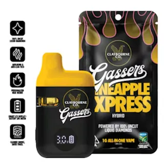 Claybourne Co. - Pineapple Express - Live Liquid Diamond Disposable Vape- 1g