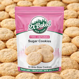2X Baked - Sugar Cookies - 10pk - 100mg