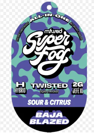 Super Fog by Mfused - Baja Blazed - Liquid Diamonds Disposable Vape - 2g
