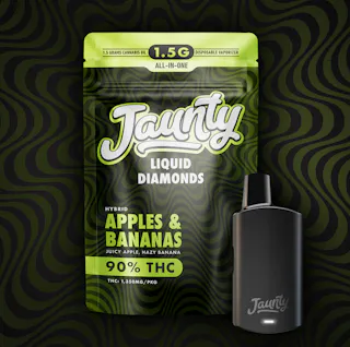Jaunty - Apples & Bananas - Liquid Diamonds Disposable Vape -1.5g