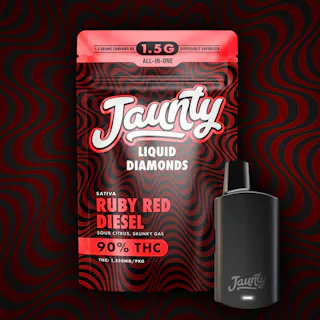 Jaunty - Ruby Red Diesel - Liquid Diamonds Disposable Vape -1.5g