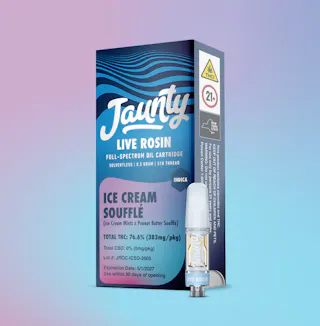 Jaunty - Ice Cream Soufflé - Live Rosin Vape Cartridge - .5g