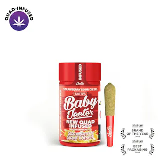 Jeeter - Strawberry Sour Diesel (Indoor)  - Baby Jeeter Infused 5pk - .5g
