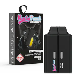 Kushy Punch - Kushy OG - Live Resin Disposable Vape - Magnetic Double Vape - 2 X .5g