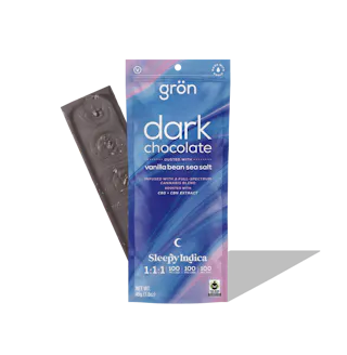 Chocolate - Dark Chocolate with Vanilla Bean Seasalt 1:1:1 THC:CBD:CBN Bars - 100mg - 1ct