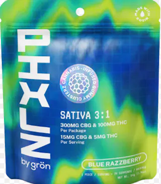 PIXLZ - Blue Razzberry 3:1 CBG:THC Gummy Clusters - 100mg - 20ct