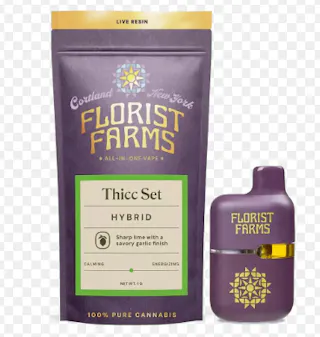 Florist Farms - Thicc Set - Live Resin Disposable Vape - 1g