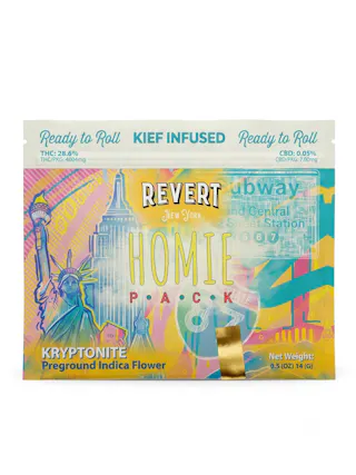 Revert - Kryptonite Homie Pack - Kief Infused Ground Flower - 14g