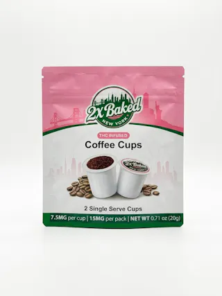 2X Baked - Coffee K-Cups - 2pk - 15mg