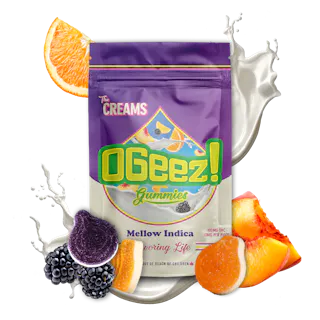 OGeez! - Mellow Indica Cream (Blackberries & Cream/Peaches & Cream/Orange Cream) - Gummies 10pk - 100mg