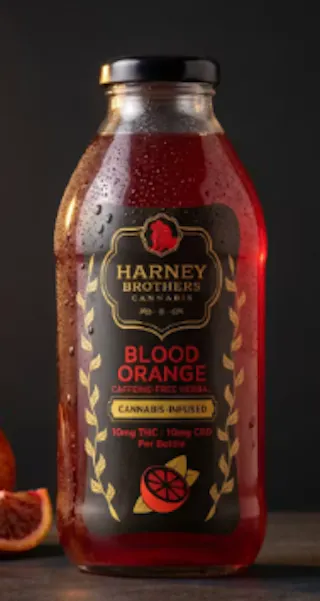 Harney Brothers Cannabis - Blood Orange Herbal Tea - 1:1 THC:CBD - 10mg
