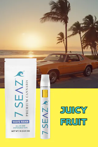7Seaz - Juicy Fruit - Disposable Vape - 1g