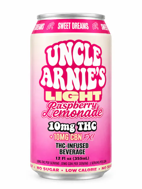Uncle Arnie's - Raspberry Lemonade 1:1 THC:CBN - 12oz - 10mg
