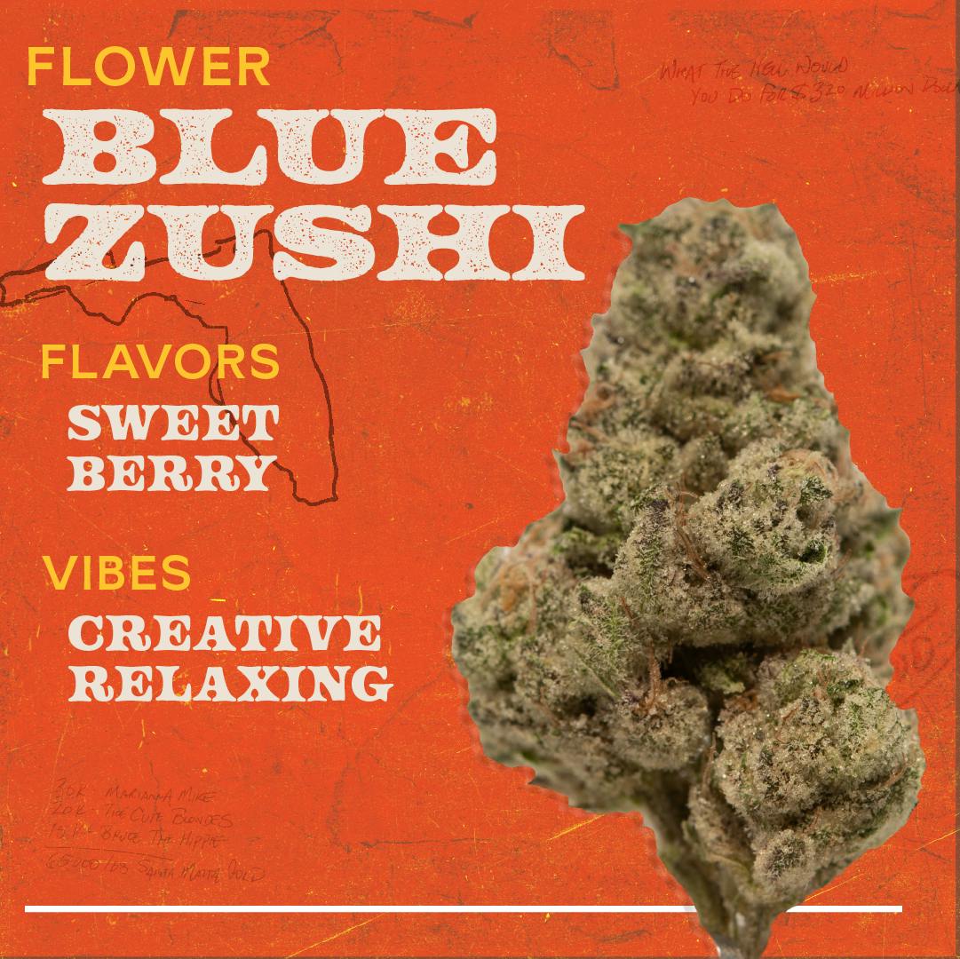 Blue Zushi 3.5g Flower Hybrid - 