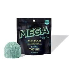MEGA PEARL | BAJA BLAZE ROSIN INFUSED GUMMY | 100MG