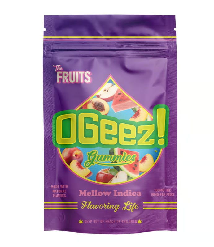 OGEEZ | THE FRUITS MELLOW INDICA | 100MG