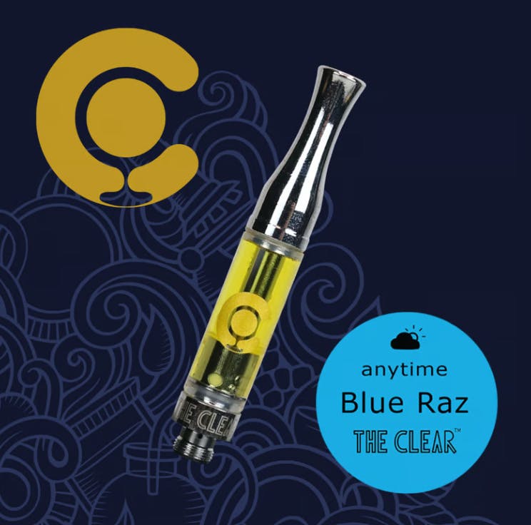 THE CLEAR ELITE | BLUE RAZ VAPE CARTRIDGE |