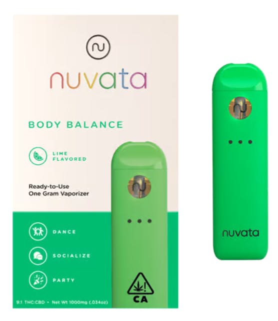 NUVATA | Body Balance 9:1 THC:CBD - Lime | - 1 G