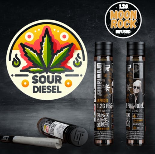 SOUR DIESEL MOONROCK INFUSED PREROLL |