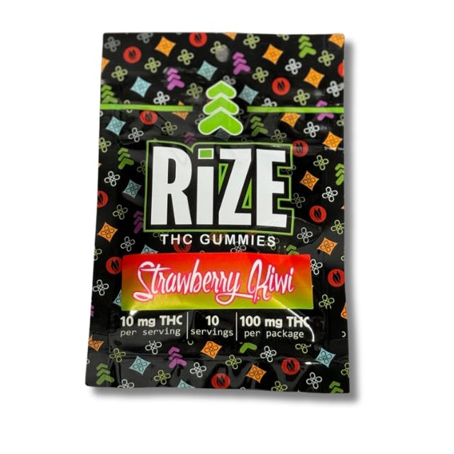 Strawberry Kiwi | Gummies - 100mg - 100mg @ RiZE Marquette - RIZE