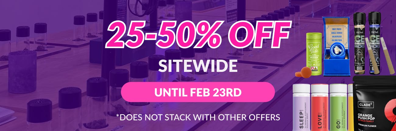 25-50% OFF Sitewide Feb 21 Weekend!