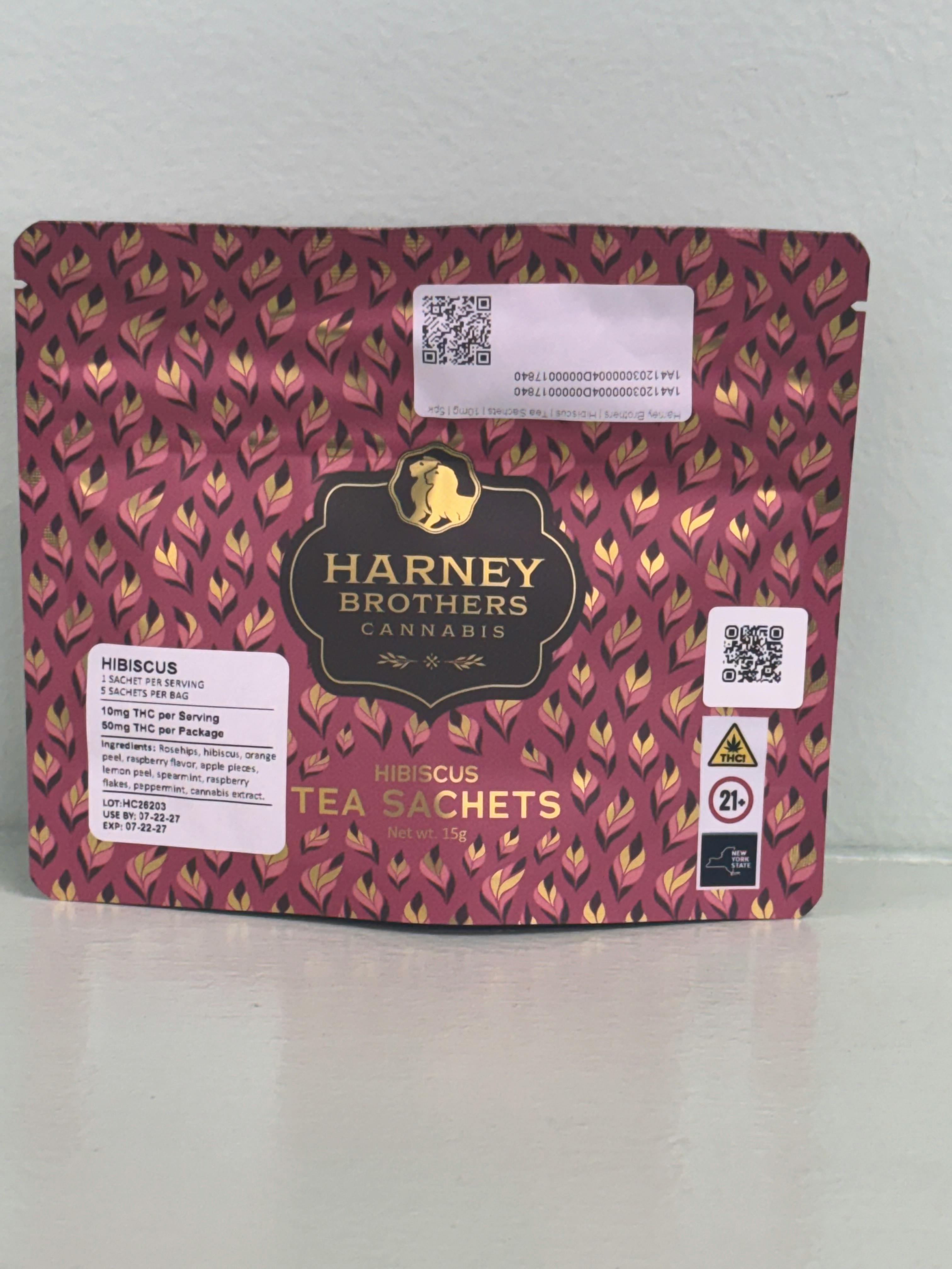 Harney Brothers | Hibiscus | Tea Sachets | 10mg | 5pk