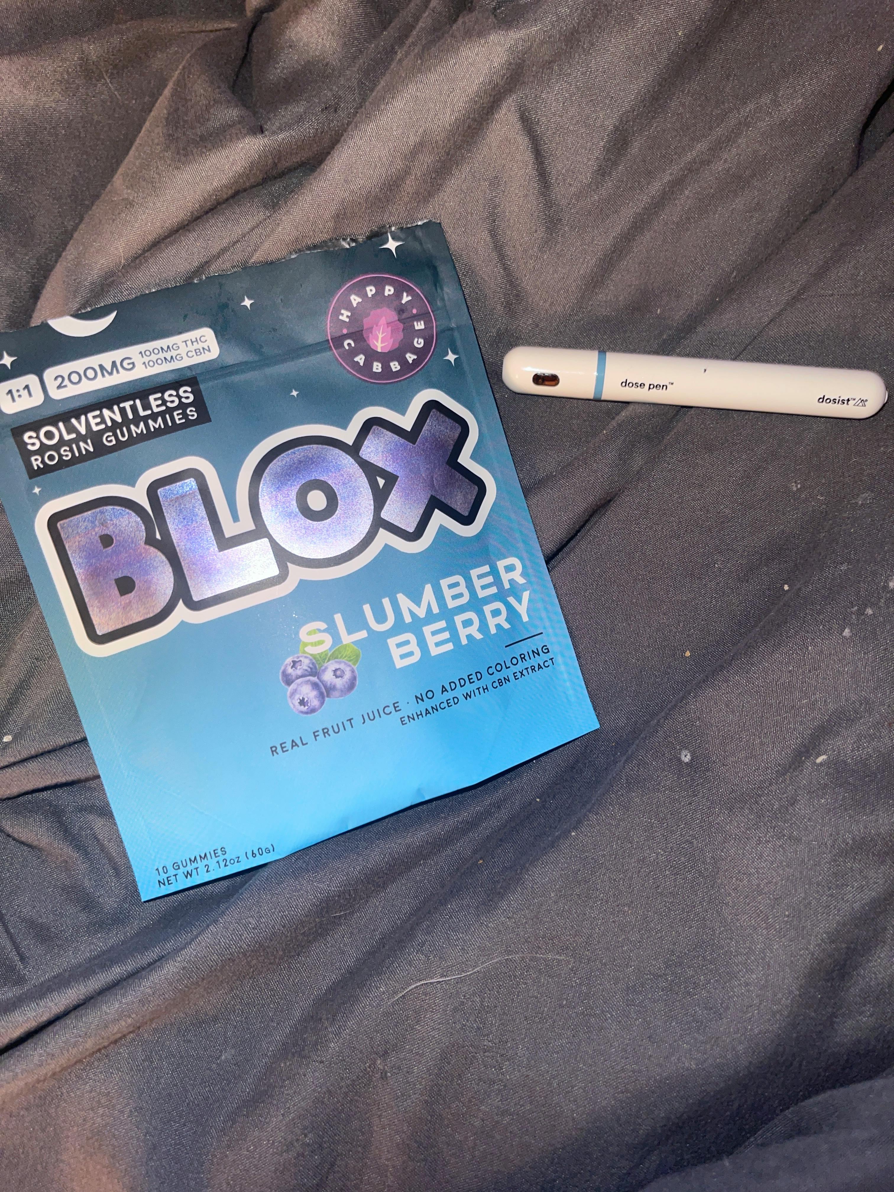 Shop Slumber Berry 1:1 THC:CBN | Solventless Rosin | 100mg | 10pk